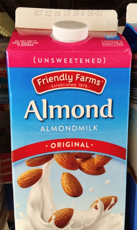 friendly farms unsweetened vanilla almond milk
