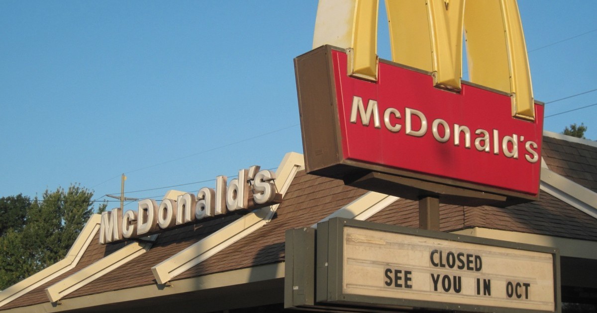 Â¡AdiÃ³s, Felicia! McDonaldâ€™s cierra 350 restaurantes